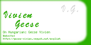 vivien gecse business card